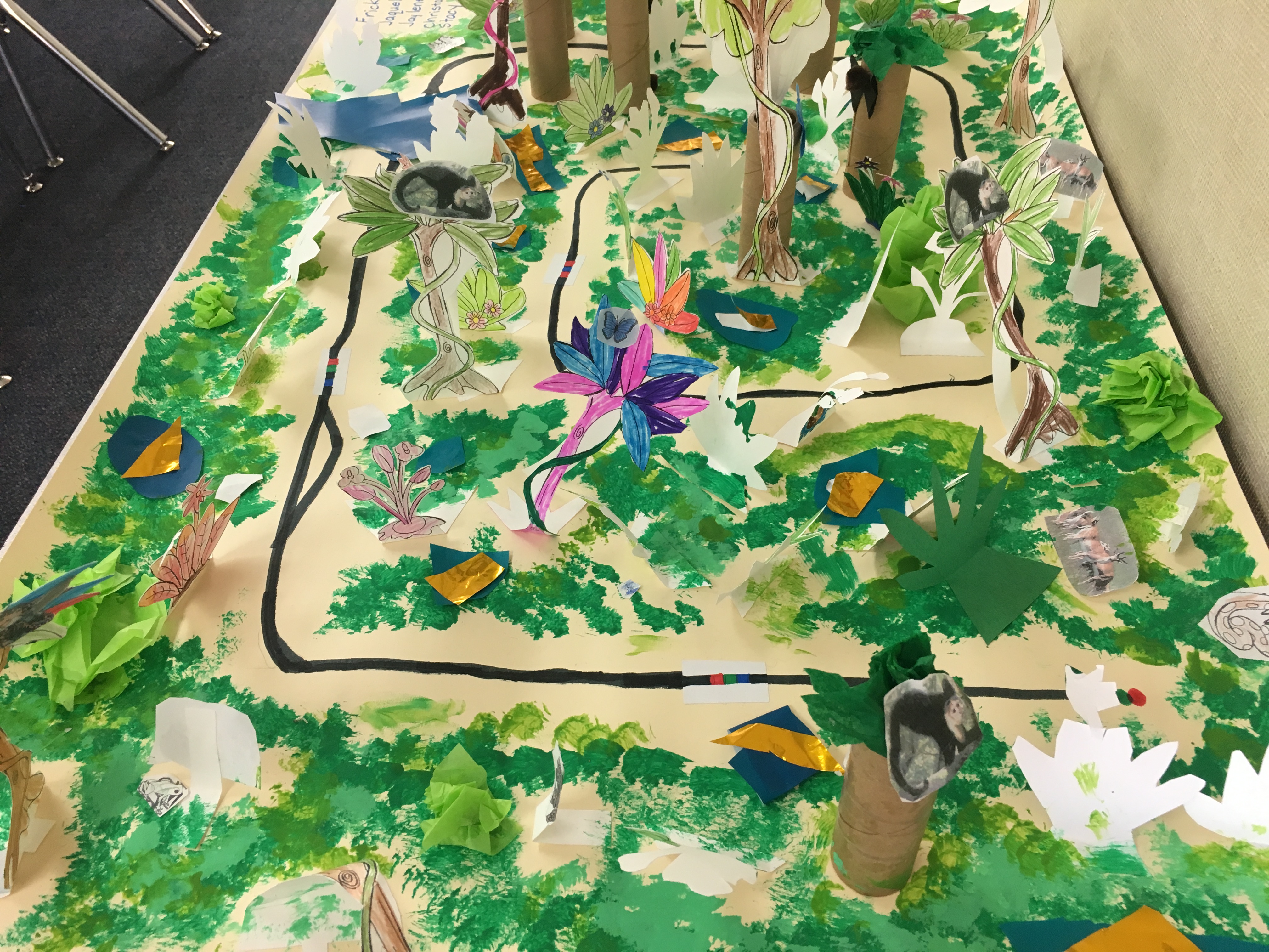 Ozobot journey through the rainforest